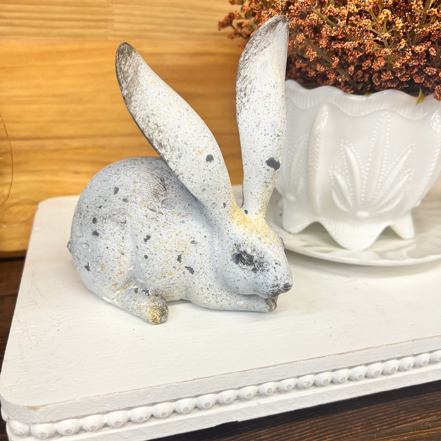 Rabbit Resin Grey Small