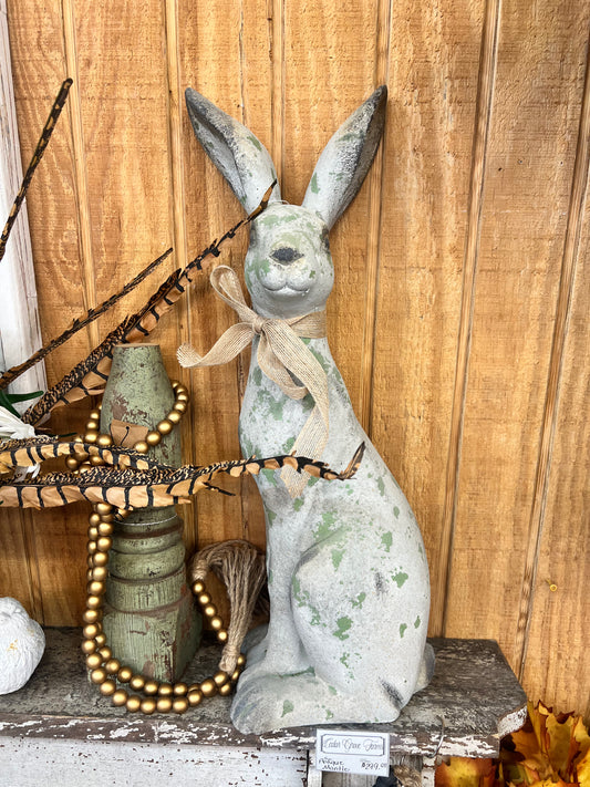 Sitting Rustic Garden Rabbit