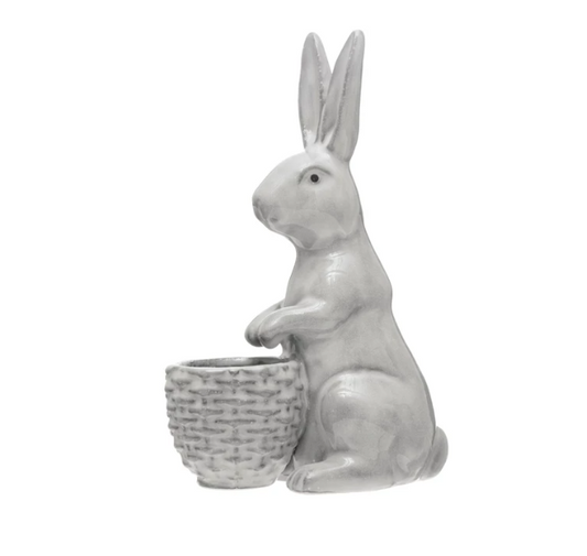 Bunny W\basket Ceramic