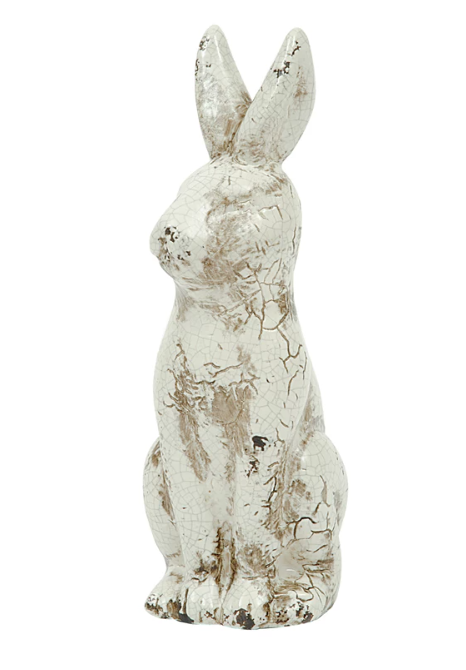 Rabbit White Distressed